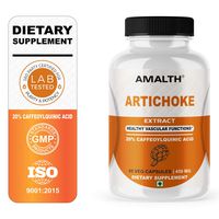Artichoke Extract 20% Caffoylquinic Acid Cardiovascular Support 450 mg Capsules | AMALTH