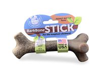 Pet Qwerks BarkBone Peanut Butter Flavor Chew Stick - Durable Dog Bones for Aggressive Chewers, Tough Extreme Power Chewer Toys | Made in USA with FDA Compliant Nylon - for Small Dogs & Puppies