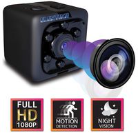 Mini Hidden Wireless Action Camera-Cop Cam-Outdoor Indoor Surveillance Cameras-Home Office Car Video Recorder-1080p HD Recording-1 Cubic Inch-Night Vision Nanny Camaras