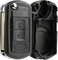 KeylessOption Keyless Entry Remote Key Fob Shell Case Button Pad Flip Key Cover Housing For Land Rover