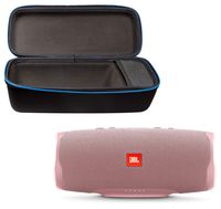 JBL Charge 4 Portable Waterproof Wireless Bluetooth Speaker Bundle with divvi! Charge 4 Protective Hardshell Case - Pink