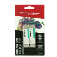 Tombow 67304 MONO Sand Eraser, 2-Pack. Silica Eraser Designed to Remove Colored Pencil and Ink Markings...
