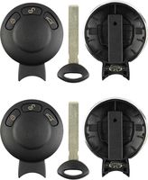 Discount Keyless Remote Entry Uncut Car Key Fob Replacement Case Shell Button Pad For Mini Cooper IYZKEYR5602 (2 Pack)