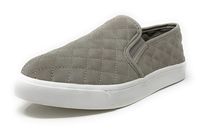 Soda Women's Preforated Slip On Sneakers (9, GRAYAL)
