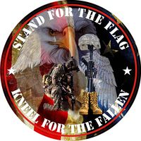 Decalrus -Kneel, Kneel for The Fallen, Stand for The Flag Vinyl Decal Skin Skins Sticker for Cars, Travel Trailers, Boats, Motor Homes, Trucks, Laptop, Motorcycles & Luggage - sticker-16