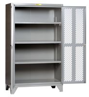 Little Giant SSLP3-A-2448 High Visibility Storage Cabinet with 3 Adjustable Shelves, 48" Width x 78" Height x 24" Depth