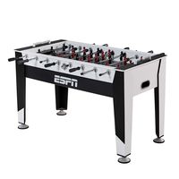 ESPN Soccer Foosball Table Balls Set for Adults, Kids - Arcade Football Game Room Furniture 54 in White/Black