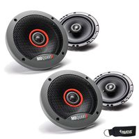 MB Quart - Two Pairs of Formula 6.5 Inch 2-Way Coaxial Car Speakers - FKB116