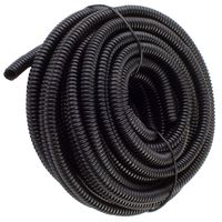 100 Feet 1/8" 3mm Split Wire Loom Conduit Polyethylene Tubing Black Color Sleeve Tube