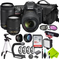 Nikon D7500 DSLR Camera with Nikon 18-140mm Lens and Nikon 70-300mm Lens Starter Combo