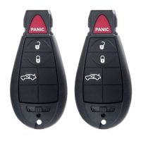 ECCPP Replacement fit for Uncut 433MHz Keyless Entry Remote Key Fob Chrysler Dodge Series M3N5WY783X (Pack of 2)