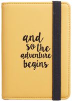 Casmonal Passport Holder Cover Wallet RFID Blocking Leather Card Case Travel Document Organizer (Napa Yellow)