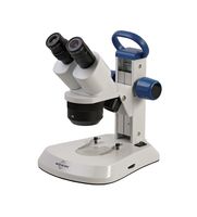 ACCU-Scope EXS-210 Series Stereo Microscope, 1X, 2X and 3X Objectives, Rechargeable, LED, Model EXS-210-123, Cast Aluminum Alloy