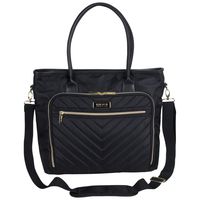 Kenneth Cole Reaction Twill with Quilted Chevron 15" Laptop Tote Black One Size