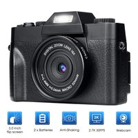 Digital Camera Vlogging Camera for YouTube 30MP Video Recorder Camcorder 180 Degree Rotation 3.0Inch LCD Screen 16X Digital Zoom KOMERY Digital Cameras, 2 Batteries