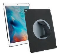 Handheld Rotating Holder/Case with Adjustable Hand Strap - Compatible with The New Apple iPad Pro 9.7" - Perfect for Commuting On The Train! - by DURAGADGET