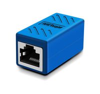 RJ45 Coupler, Ethernet Connectors, for Cat7/Cat6/Cat5e/cat5 Ethernet Cable Extender Connector - Female to Female, Blue