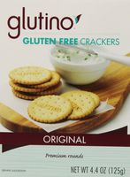 Glutino Gluten Free Crackers, Original, 125 Grams (Pack of 6)