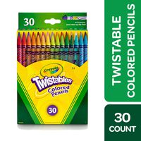 Crayola Twistables Colored Pencils Coloring Set, Gift Age 3+ - 30 Count