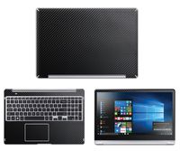 Decalrus - Protective Decal for Samsung Notebook 7 Spin-NP740U5M (15.6" Screen) Laptop Black Carbon Fiber Skin case Cover wrap CFsamsungSpin7_15Black
