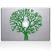 The Decal Guru Apple Tree Decal Vinyl Sticker, 12" MacBook, Green (1493-MAC-12M-LG)