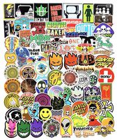 Cool Skateboard Brand Stickers Pack for Laptop Car Water Bottles Skate Bike Luggage Helmet Phone Vinyl 100pcs