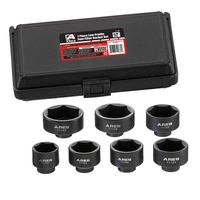 ARES 71150-7-Piece Low Profile Fuel Filter Socket Set - Low Profile Design for Easy Access - Popular Sizes for Multiple Applications - Chrome Vanadium Steel with Manganese Phosphate Coating