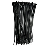 8" Zip Ties (1,000 Pack), 40lb Strength Black Nylon Cable Wire Ties, By Bolt Dropper.