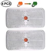 4 Packs Indicating Silica Gel Desiccant Canister Dehumidifier, 40Gram, Orange Indicating (Orange to Dark Green) Desiccant, Reusable and Safe Moisture Absorber Bag, No Cobalt II Chloride