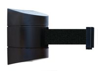 Tensabarrier 897-30-S-33-NO-B9X-C Wall Mount No Custom Black Webbing Standard Belt End, Mount Black Caps, 30' Standard
