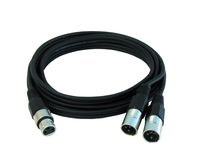 Audio2000'S tm ADC2034 10ft Dual XLR Male to XLR Female Balanced Audio Cable
