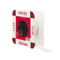 VELCRO Brand - Thin Clear Fasteners - 15' x 3/4" Tape, Flange - Clear
