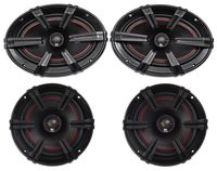 (2) MB Quart XK1-169 X-Line 6x9" 200w Car Audio Speakers+(2) 6.5" 2-Way Speakers