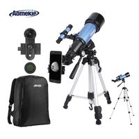 Aomekie Telescope for Adults Kids Astronomy Beginners 70mm Refractor Telescopes with Adjustable Tripod 10X Phone Adapter Finderscope 3X Barlow Lens and Backpack