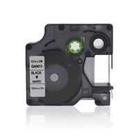 WonderTec Pack-1 Compatible Dymo Standard D1 45013 Labeling Tape Black Print on White Tape, for Dymo LabelManager 160 280 420P PnP 220P 360D 450 210D