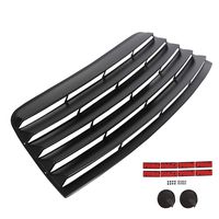 ECOTRIC Window Louver Rear Cover Vent Black Sun Shade Cover Unpainted for 2008-2019 Dodge Challenger