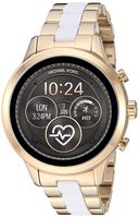Michael Kors Access Womens Runway Touchscreen Smartwatch Stainless Steel Bracelet watch, Two tone Gold tone and white, MKT5057