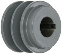 Gates 2BK28 Light Duty Solid Sheaves, 2BK Type, 2.95" OD, 2 Groove, 1-1/8" Bore