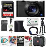 Sony DSC-RX100M5A RX100V5 Cyber-Shot Digital Camera with AGR2 Grip and 64GB Card Bundle