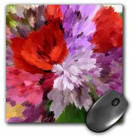 3dRose LLC 8 x 8 x 0.25 Inches Flowerful Mouse Pad (mp_17859_1)