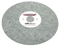 DB Phonics Turntable Stereo Phonograph Platter Slip Mat Anti Static Vinyl Record Player Vibration Dampening Felt Gray 295mm 3mm Thick