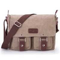 Bienna Vintage Canvas Messenger Bag Satchel Shoulder Crossbody Men Women