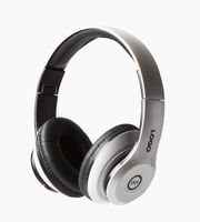 iJoy Matte Rechargeable Wireless Bluetooth Foldable Over Ear Headphones with Mic (WHT)