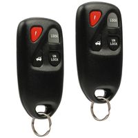 Car Key Fob Keyless Entry Remote fits Mazda RX8 2004 2005 2006 2007 2008 (KPU41805, KPU41848), Set of 2