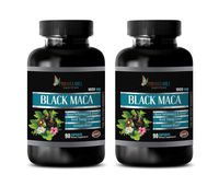 Energy Supplements for Women - Black MACA 1000MG - Pure and Potent Ingredients - maca Root Supplement for Women - 2 Bottles 180 Vegetable Capsules