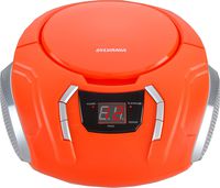 Sylvania Portable CD Boombox with AM/FM Radio (Orange)