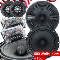 New Gravity 600C 6.5-Inch 2-Way Car Audio Component Speakers System 6-1/2 Inches
