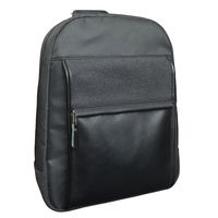 Canyon Outback Leather Goods, Inc. Nash Convertible Cross Body Backpack with Laptop Compartment, Black/Grey