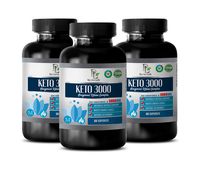 Metabolism Booster Natural Metabolism Accelerator - Keto 3000MG - EXOGENOUS Ketone Complex - Zero CARBOHYDRATES - Keto Vitamins and Minerals - 3 Bottles 180 Capsules
