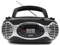 Akai CE2200R CD Boombox FM PLL Radio, Black